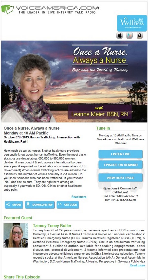 Voice America Leanne 2019 10 07